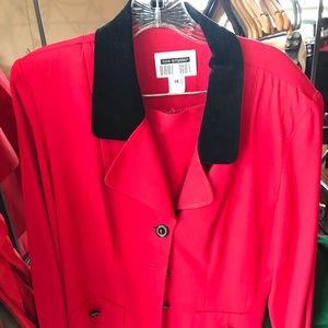 Nice ladies red and black suit